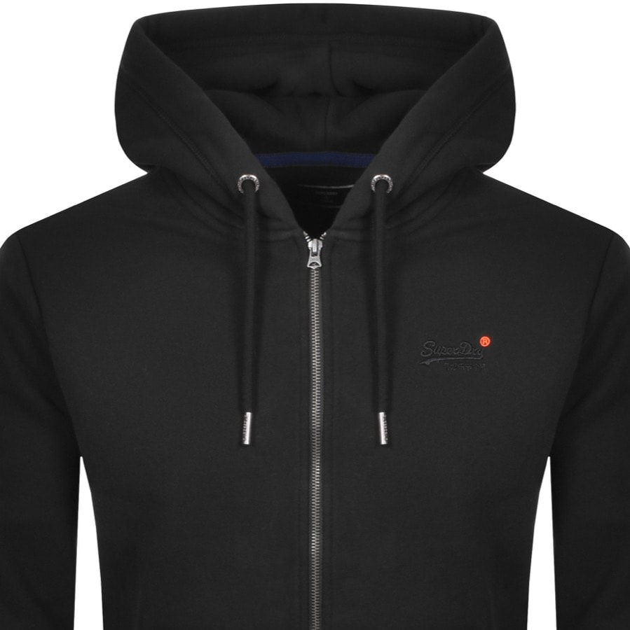 Alternative Image for ProductSuperdry Orange Label Full Zip Hoodie Black2